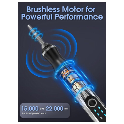 Advanced Rotary Engraving Tool with USB Rechargeable Battery, 37 Accessories, and 3-Speed Setting for Versatile Crafting 2