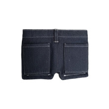 -Jeans-Geldbörse in Hosenform, Faltbare Geldbörse in Jeansform mit Kartenhalter, Tragbare Geldbörse im Retro-Hosen-Stil