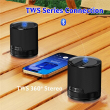 HIFI Geluidskwaliteit BT-Luidspreker Stoffen Zuignap Draagbare TWS 360 Stereo Audios Thuis Buiten Kamperen Diepe Bas Subwoofer