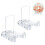 2 Pack Plate Stands for Display, Adjustable Acrylic Display Stand, Photo Frames & Artwork - Clear Stable Holder 2