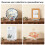 2 Pack Plate Stands for Display, Adjustable Acrylic Display Stand, Photo Frames & Artwork - Clear Stable Holder 5