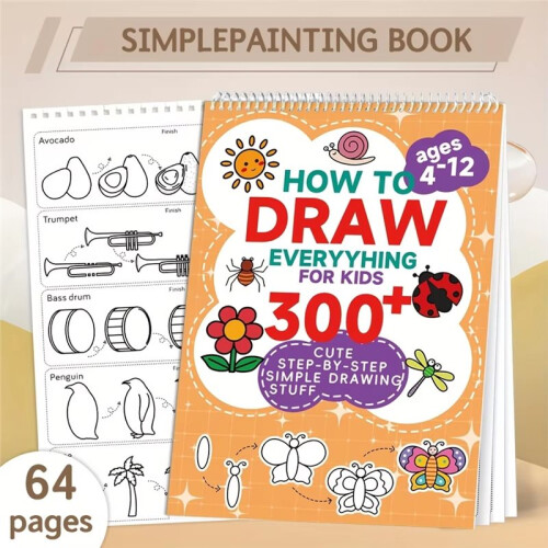 A Simple Drawing Book, Easy to Understand, with Detailed and Practical Steps Convenient for Practice Coloring Book 2