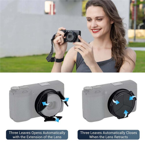 Automatic Lens Cap for  GR4 Dustproof Anti-Scratch No Vignetting Camera Lens Protector Quick Open/Close 2
