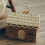 2pcs Small House Rattan Baskets, New Year Gift Baskets, Packaging Boxes, Candy House Woven Gift Baskets 4