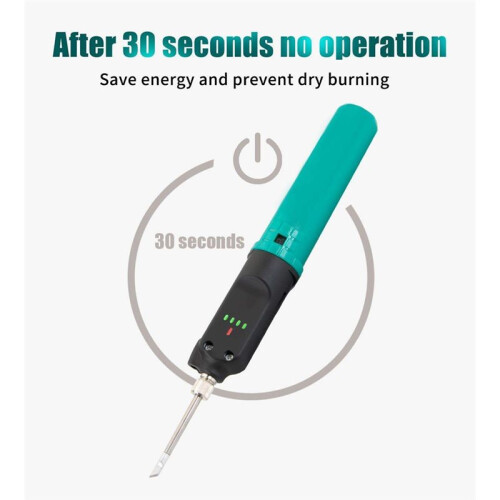 Portable Rechargeable Battery Soldering Iron Tool Touch-Activated Heating USB Type-C Fast Charge, Handheld Welding Tool 2