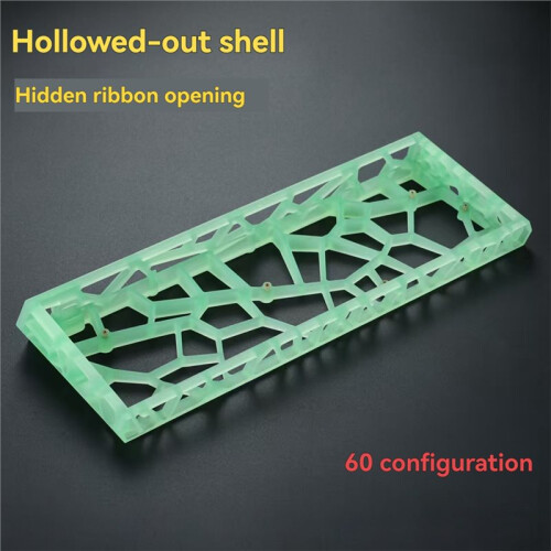 GH60 Mad60 Hole Hollow Keyboard Case Matte PC Material for Gh60/Wooting60/DZ60 Mechanical Keyboard Shell A 2