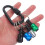 HEMOTON 6pcs Bit Holder Quick Release 1/4 Inch Impact Keychain Holder 5