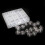 25-Pack Universal Sewing Machine Bobbins - Plastic Clear Thread Spools with Storage Case 8