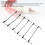 6 Pcs 6 Inch Guitar Effect Patch Cables 1/4 Inch for Microphone & Amplifier Set 10