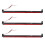 3 PC Universal Red 80 LED Car Third Brake Light Rear Tail Light High Mount Stop Lamp 1