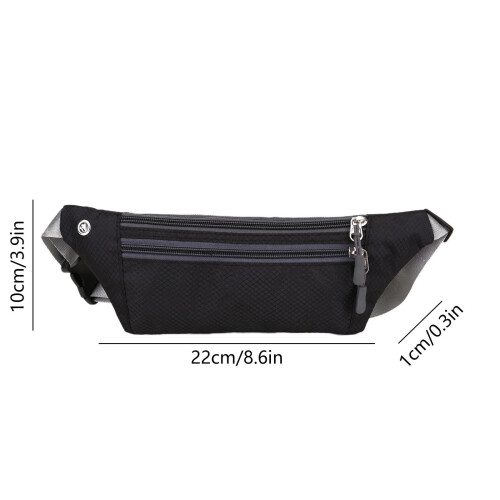 Men's Nylon Waist Pack with Adjustable Strap 2