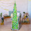 Artificial Tree 5 Ft Foldable Easter Decor Faux Tree with Colorful Glitter Circles for Home Room Party Holiday Spring 5