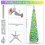 Artificial Tree 5 Ft Foldable Easter Decor Faux Tree with Colorful Glitter Circles for Home Room Party Holiday Spring 7