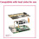 For Raspberry Pi 5 Acrylic Case +M.2 SSD Expansion Board for PoE M.2 HAT+ (B) & PCIe to M.2 Board (D) Case 2