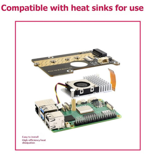 For Raspberry Pi 5 Acrylic Case +M.2 SSD Expansion Board for PoE M.2 HAT+ (B) & PCIe to M.2 Board (D) Case 1
