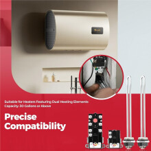 Electric Water Heater Tune- Kit, Water Heater Parts Fit for Most Electric Water Heaters, Heater Elements
