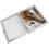 Shadow Box Frame Rustic White 8x10 with Linen Back and 4