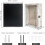 Shadow Box Frame Rustic White 8x10 with Linen Back and 5