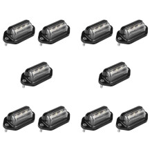 10 Stuks LED Kentekenverlichting Waterdicht Kenteken Achterlicht voor Aanhangwagens, Campers, Vrachtwagens, Boten