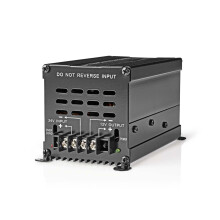 Conversor de energia | Orientado por imagem | 24 V CC | 12V CC | 240 W | Terminal de parafuso | Equipado com fusível | Preto