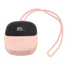 Ventilador USB de cuello rosa 500 mAh 3 velocidades portátil