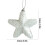 White foam Christmas tree pendant with lanyard, 1 piece 2