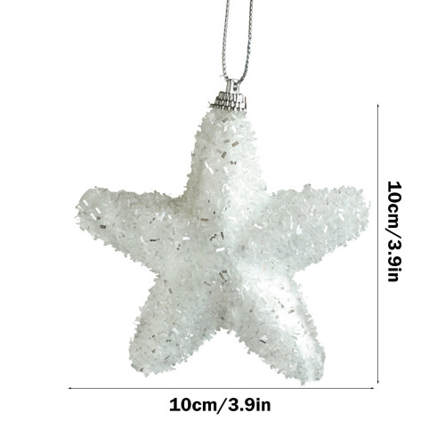 White foam Christmas tree pendant with lanyard, 1 piece 1
