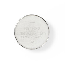 Lithium-Knopfzellenbatterie CR1632 | 3 V DC | Vorgeladen | 5-Blister | Verschiedene Einheiten | Silber