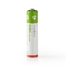 Wiederaufladbare Ni-MH-Batterien AAA | 1,2 V DC | 700 mAh | Vorgeladen | 4-Blasts