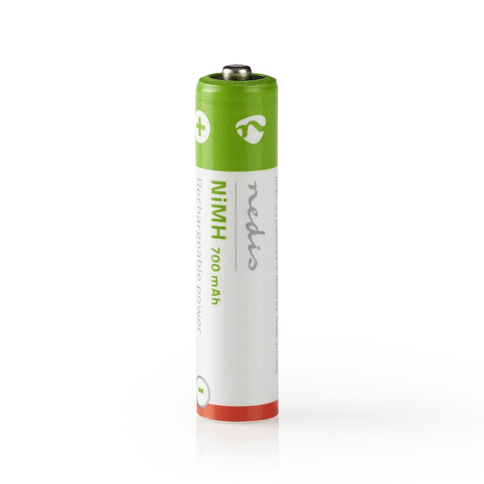 Rechargeable Ni-Mh Battery Aaa | 1.2 V Dc | 700 Mah | Preloaded | 4-Blister 097083815409