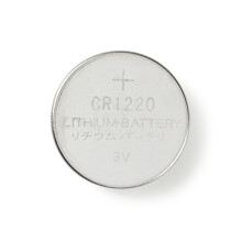 Lithium-Knopfzellenbatterie CR1220 | 3 V DC | 5-Blister | Silber