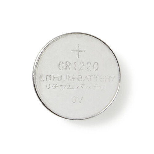 Batteria a bottone al litio CR1220 | 3 V DC | 5-Blister | Argento