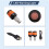 2Pcs Electric Scooter Handlebar Lights, LED Warning Light,Waterproof Turn Signal Lights 3