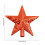 Christmas Tree Topper Star, Small Gold Red Sequins Design, Five-Pointed Tree Top Accessory Decor 3