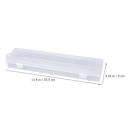Transparent Plastic Storage Box with Wall-Mount Hole and 1