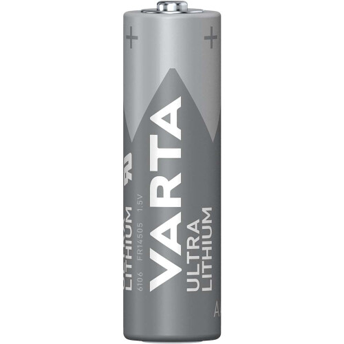Lithium Batteri Aa | 1.5 V DC | 2900 mAh | 4-Blister kort | Grå / Sølv