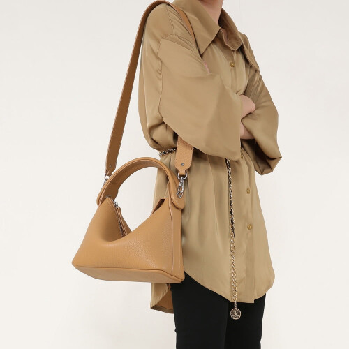 Bolsa transversal feminina em couro legítimo (1 peça) 1