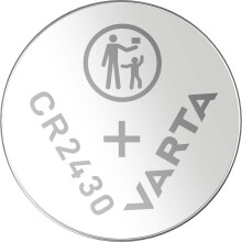 Lithium knapcellebatteri CR2430 | 3 V DC | 290 mAh | 1-Blister | Sølv