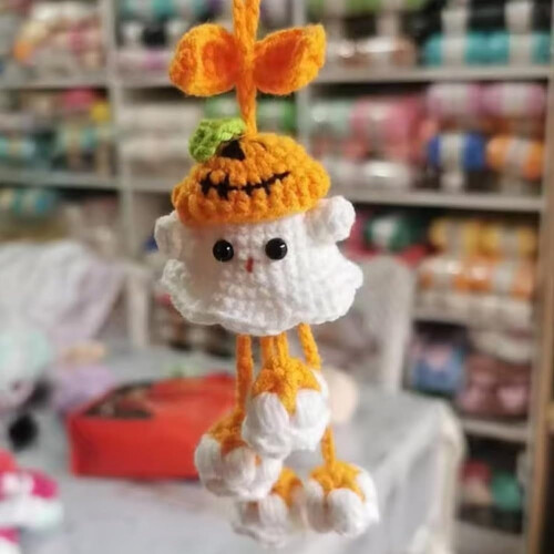 Κιτ πλεξίματος Feledorashia Halloween Witch Ghost – Περιλαμβάνονται νήματα και εργαλεία, 2