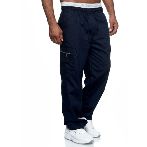 Cargo Pants For Men Cargo Pant Solid Navy M 1