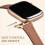 Genuine Leather Apple Watch Band 38-46mm Thin Women's Strap 4