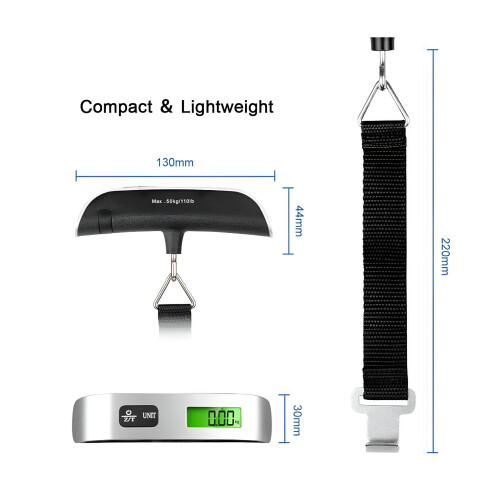 Portable Digital Scale with LCD Display 50kg 2