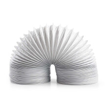 Luftauslassschlauch PVC | 100 mm | 3,00 m | Geeignet für: Belüftung / Wäschetrockner | Weiß