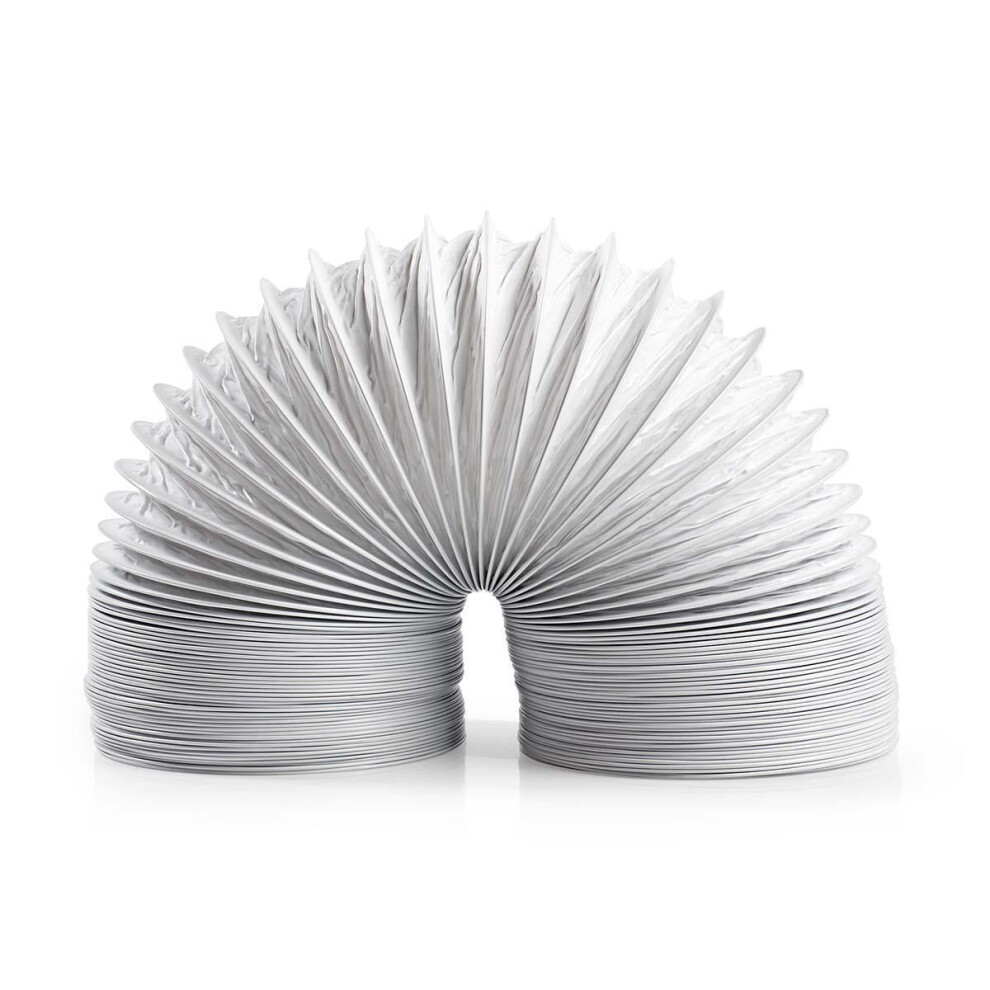 Air Outlet Hose Pvc | 100 Mm | 6.00 M | Fits: Air Ventilation / Tumble Dryers | White 5412810301560