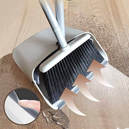 Σετ σκούπας και φαράσι, Σετ ελαφριάς σκούπας με μακριά λαβή, όρθιο φαράσι, σετ 2
