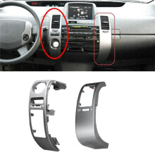 4Pcs Car Center Dashboard Air Vents Trim Frame Set for Prius 2004-2009 Air Conditioner Outlet Panel Cover Chrome