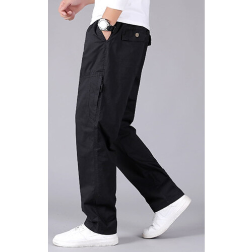 Men's Casual Pants Comfortable Formal Pants Black 2
