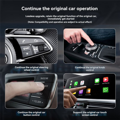 CarPlay Ai Box 6125 8 Core Android 13 Adattatore Wireless per Auto CarPlay Android Auto 8G+128G