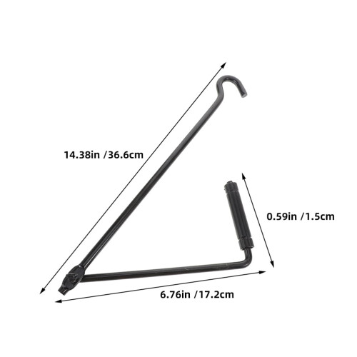 OUNONA2pcs Αυτοκίνητο Jack Μέρος Ρυμουλκούμενου Jack Μεταλλική Προέκταση Λαβής 1