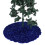 Blått rundt juletreskjørt 122 cm 3